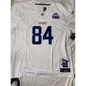 Nike Minnesota Vikings Winter Worrier Randy Moss NFL Jersey White 4XL